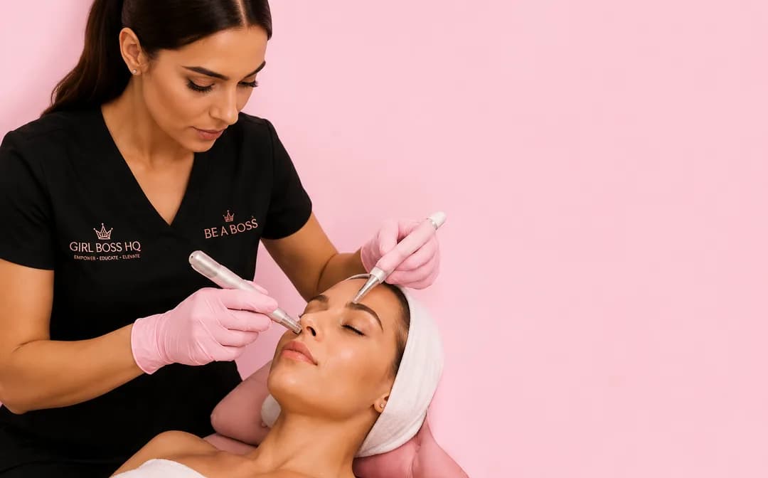 A practical aesthetics training session at House of GirlBoss.
